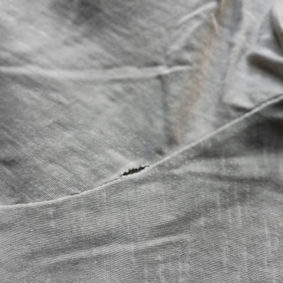 New Buck Mason V-Neck T-Shirt Light Olive Textured Cotton Made in USA Size Large - Picture 4 of 4